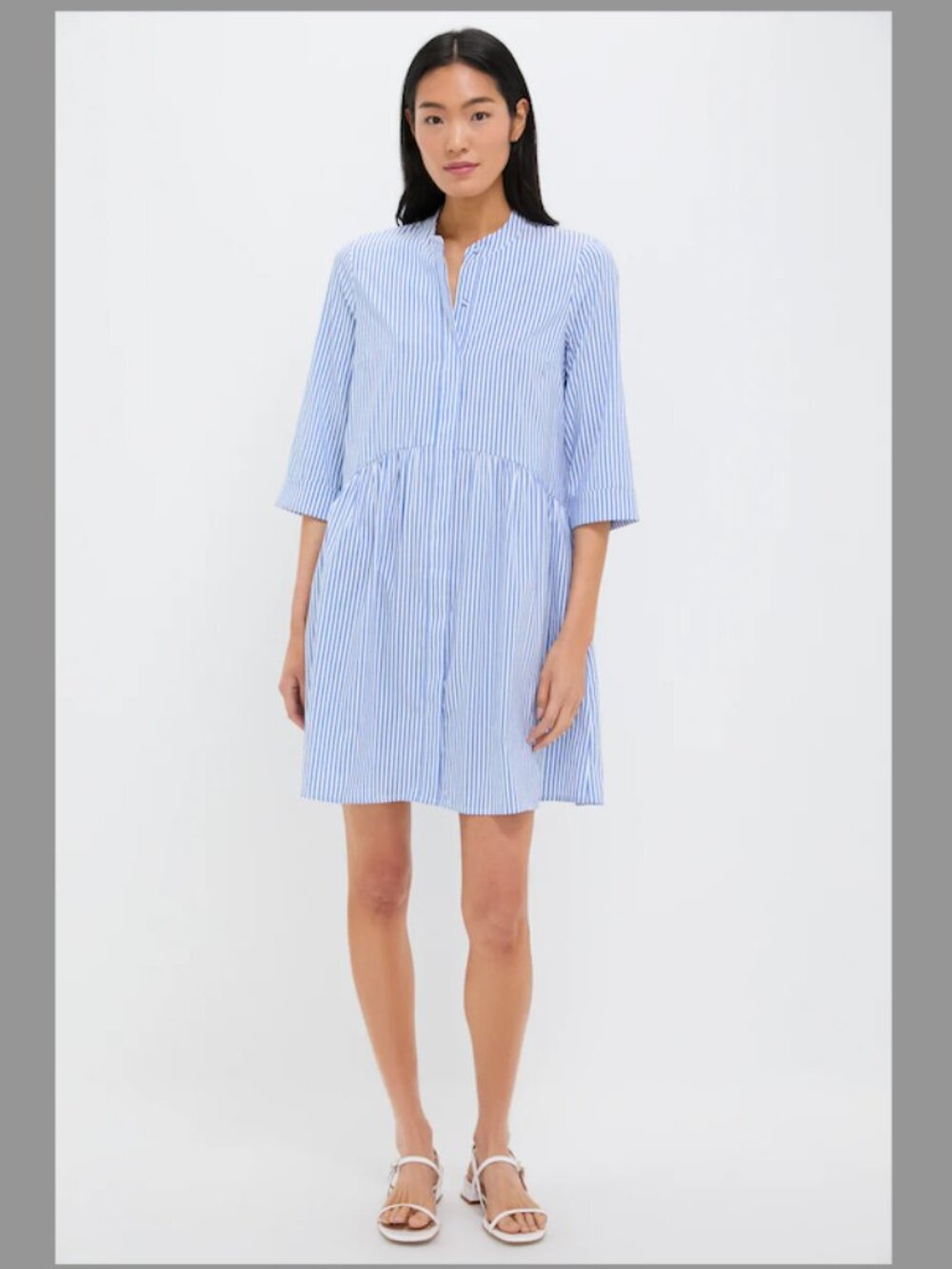 Tuckernuck Blue Stripe Royal Shirt Dress